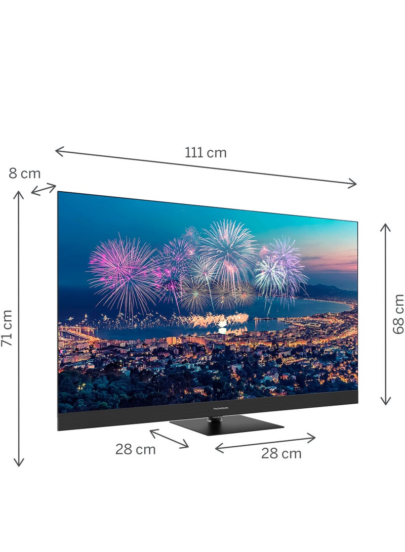 طومسون تلفزيون تومسون 50 بوصة QLED 4K UHD جوجل TV – ريسيفر داخلي – سمارت بتطبيقات ومنصات مشاهدة – ضمان 5 سنوات – موديل THO50VS3QSUTSA - Image 2